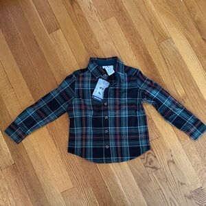 NWT Tommy Bahama Boys Button Down Plaid Shirt